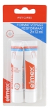 Elmex Creme Dental Anticáries Tubos de Viagem Lote de 2 x 12 ml
