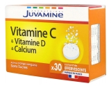 Juvamine Vitamine C Vitamine D Calcium 30 Comprimés Effervescents