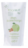 Toofruit Kapidoux Shampoing Légèreté Dermo-Apaisant Pomme Verte Amande Douce Bio Éco-Recharge 400 ml