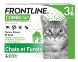 Frontline Combo Spot-On Chats et Furets 3 Pipettes