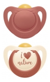 NUK For Nature 2 Natural Rubber Soothers 6-18 Months