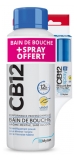 CB12 Bain de Bouche 500 ml + Spray Buccal Sans Alcool Menthe 15 ml Offert