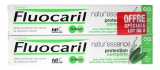 Fluocaril Natur'Essence Dentifricio Protezione Completa Bi-Fluorescente Set di 2 x 75 ml