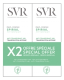 SVR Spirial Déo-Crème Anti-Transpirant Intense 48H Lot de 2 x 50 ml