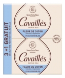 Rogé Cavaillès Extra Gentle Cotton Flower Soap Zestaw 3 x 250 g + 1 Gratis