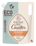 Rogé Cavaillès Gel Bain Douche Peaux Sèches Macadamia Bio Éco-Recharge 1 L