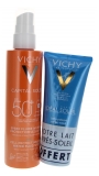 Vichy Capital Soleil Spray Fluide Invisible SPF50+ 200 ml + Lait Apaisant Après-Soleil 100 ml Offert