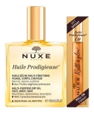 Nuxe Huile Prodigieuse 100 ml + Huile Prodigieuse Or Roll-On 8 ml Gratis