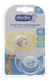 Dodie 2 Sucettes Anatomiques Silicone 18 Mois et +