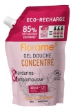 Florame Gel Douche Concentré Mandarine et Pamplemousse Éco-Recharge Bio 300 ml