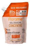 Florame Gel Douche Concentré Néroli et Feuilles d'Oranger Éco-Recharge Bio 300 ml