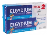 Elgydium Toothpaste Gel Junior Decay Protection 7/12 Years Old Bubble Aroma 2 x 50ml