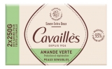 Rogé Cavaillès Extra Mild Soap Green Almond Zestaw 2 x 250 g