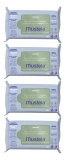 Mustela Avocado-Reinigungstücher Pack von 4 x 60 Feuchttücher