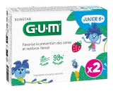 GUM Gel Dentífrico Junior Juego de 2 x 50 ml