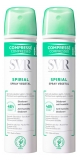 SVR Spirial Spray Végétal Anti-Humidity Deodorant 48H Lotto di 2 x 75 ml