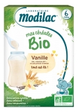 Modilac Mes Céréales Bio Dès 6 Mois Vanille 250 g (à consommer de préférence avant fin 12/2023)