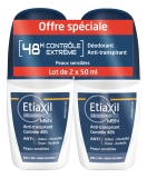 Etiaxil Deodorante Uomo Controllo Antitraspirante 48H Roll-On Lotto di 2 x 50 ml