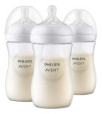 Avent Natural Response 3 Bottiglie per L\'alimentazione 260 ml Da 1 Mese in poi