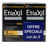 Etiaxil Detranspirant Men Sensitive Skin Roll-On Zestaw 2 x 15 ml