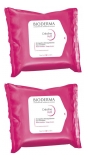 Bioderma Crealine (Sensibio) H2O - 25 Dermatological Wipes x 2