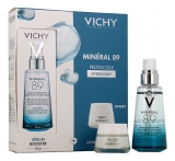 Vichy Minéral 89 Booster Quotidien Fortifiant et Repulpant 50 ml + Crème Boost d\'Hydratation 72H 15 ml Offerte