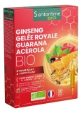 Santarome Ginseng Gelée Royale Guarana Acérola Bio 20 Ampoules