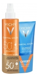 Vichy Capital Soleil Spray Fluide Invisible SPF50+ 200 ml + Lait Apaisant Après-Soleil 100 ml Offert