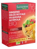 Santarome Organic Ginseng Royal Jelly Guarana Acerola 30 Vials