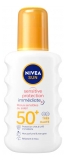 Nivea Sun Občutljiva koža Takojšna zaščita Sprej za sončenje ZF50+ 200 ml