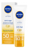 Nivea Sun UV Face Anti-Âge Q10 Solaire SPF50 50 ml