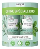 Weleda Deodorante Stick Eucalipto Menta Piperita Set di 2 x 50 g