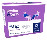 Stentil Konfian & Cerin Slip Maxi+ 20 Changes Complets pour Adultes Taille XL