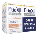 Etiaxil Detranspirant Achselhöhlen Empfindliche Haut Roll-on Lot 2 x 15 ml