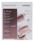 Korres Apothecary Wild Rose Coffret Crème Intense Illuminatrice 40 ml + Sérum Biphase Anti-Taches 15 ml Offert