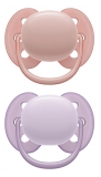 Avent Ultra Soft 2 Sucettes Orthodontiques Silicone 0-6 Mois