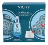 Vichy Minéral 89 Booster Quotidien Fortifiant et Repulpant 50 ml + Crème Boost D\'Hydratation 72H 15 ml Offerte Coffret