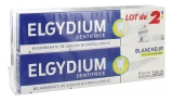 Elgydium Dentifrice Blancheur Fraîcheur Citron Lot de 2 x 75 ml