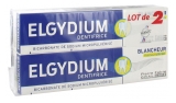 Elgydium Pasta de Dentes Brancura Frescura Limão Pack de 2 x 75 ml