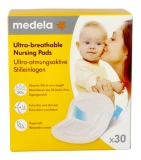 Medela 30 Coussinets d'Allaitement Ultra-Respirants