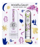 Roger & Gallet Coffret Feuille de Thé Eau Parfumée Bienfaisante 30 ml + Crème Mains 30 ml Offert