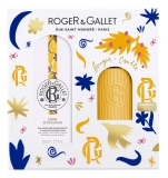 Roger & Gallet Bois d\'Orange Coffret Eau Parfumée Bienfaisante 100 ml + Bougie Parfumée 75 gr Offerte