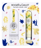 Roger & Gallet Cédrat Coffret Eau Parfumée Bienfaisante 30 ml + Crème Mains 30 ml Offert