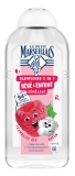 Le Petit Marseillais Shampoing Démêlant 2en1 Bébé & Enfant Framboise Coton 300 ml