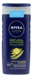 Nivea Men Réveil Express Gel Douche Fraîcheur 24H 3en1 Visage Corps et Cheveux 250 ml