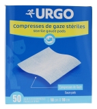 Urgo Sterile Gauze Compresses 10cm x 10cm 50 Sachets of 2 Compresses