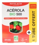 Phyto-Actif Acerola 500 Bio 24 Comprimés + 1 Tube Offert