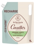 Cavaillès Gel Bain Douche Peaux Sensibles Amande Verte Éco-Recharge 1 L