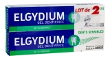 Elgydium Dentifricio Gel Denti Sensibili Set di 2 x 75 ml