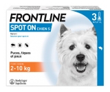 Frontline Spot-On Dog S (2-10 kg) 3 Pipety